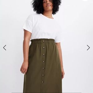 EUC. Madewell paper bag skirt